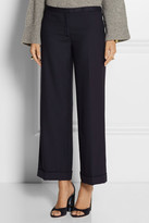 Thumbnail for your product : Tory Burch Fern stretch-wool crepe culottes