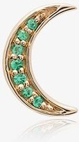 Thumbnail for your product : Andrea Fohrman 14K Yellow Gold Emerald Moon Earring