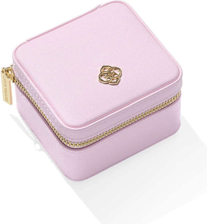 Kendra Scott Small Travel Jewelry Case in Pink | Faux Leather