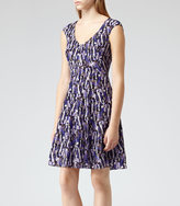 Thumbnail for your product : Reiss Allegra ABSTRACT PRINT FLARE DRESS