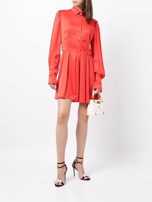 Patou Long-Sleeved Pleated Dress