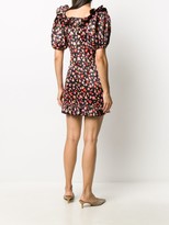 Thumbnail for your product : Rotate by Birger Christensen Floral Print Puff-Sleeve Dress