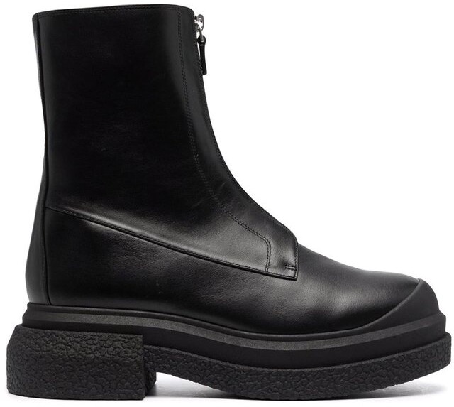 Black Boots With Front Zip | Shop the world's largest collection 