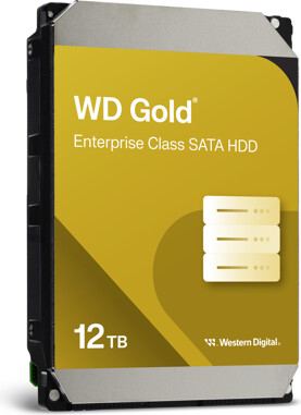 Western Digital WD Gold 12TB Enterprise Class Hard Disk Drive - 7200 RPM Class SATA 6Gb/s 512MB Cache 3.5 Inch - WD122KRYZ