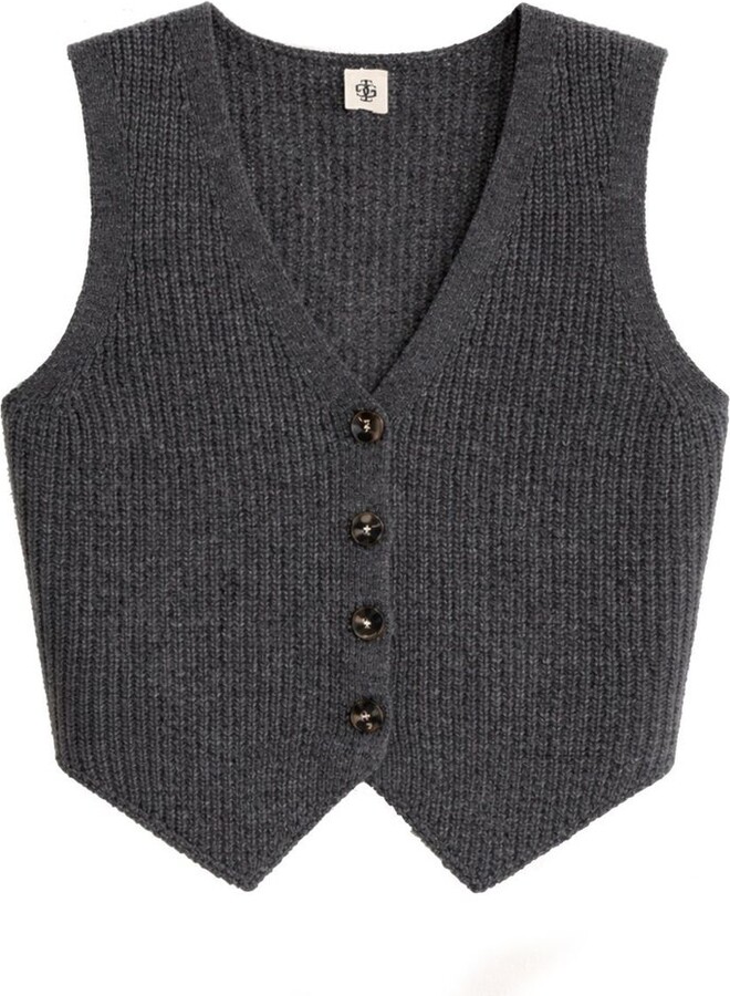 The Garment Cropped Knitted Vest Top