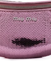 Thumbnail for your product : Miu Miu Sequinned Leather Belt Bag