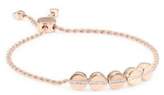 Thumbnail for your product : Monica Vinader Diamond & 18K Rose Gold Linear Bead Friendship Bracelet