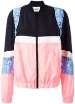 Thumbnail for your product : MSGM lace zipped bomber jacket