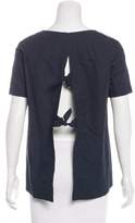 Thumbnail for your product : Stella McCartney Short Sleeve Bow-Accented Top