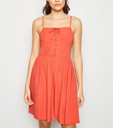 Thumbnail for your product : New Look Tall Lace Up Mini Dress