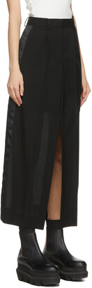 Sacai Black Wool Suiting Skirt