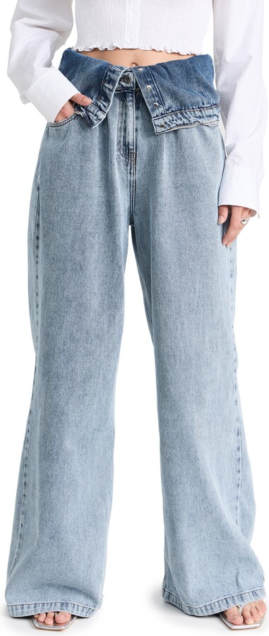Rokh Flap Detailed Denim Trousers