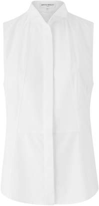 Amanda Wakeley Amanda White Sleeveless Cotton Shirt