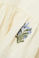 Thumbnail for your product : Agua by Agua Bendita Bossa Embroidered Linen Maxi Dress - Ivory
