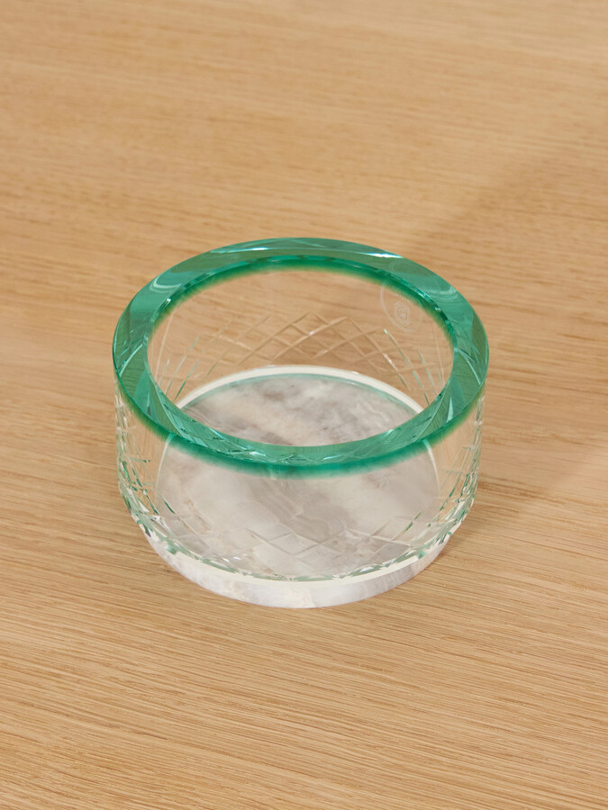 Reflections Copenhagen - Gallant Crystal And Natural Onyx Nut Bowl - Green