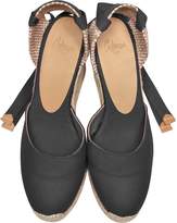 Thumbnail for your product : Castaner Carina Black Canvas Wedge Espadrilles