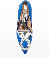 Thumbnail for your product : Badgley Mischka Cher Satin Buckle Cocktail High-Heel Pumps
