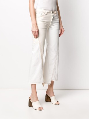 Lanvin Twisted Stitches Cropped Jeans