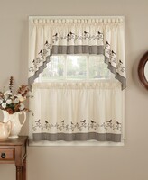 Thumbnail for your product : Chf Birds 58" x 36" Pair of Tier Curtains