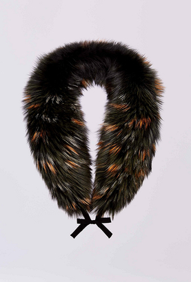 Diane von Furstenberg Tipped Fox Fur Wrap