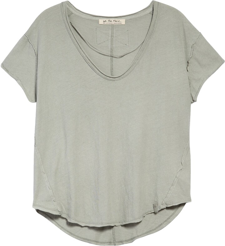 Free People Bring it On Scoop Neck Cotton T-Shirt - ShopStyle