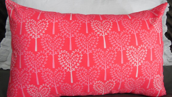 Etsy Anniversary.valentines Day Decor.toss Pillows.throw Pillows.pillow Covers.slipcovers.pinks.white.hearts.pillowcase