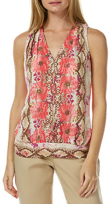 Laundry by Shelli Segal Floral Print Halter Blouse