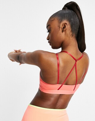 Puma Training Exclusive to ASOS seamless bra and leggings in peach