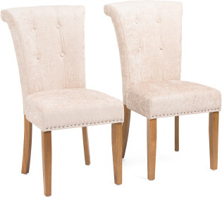 TJMAXX 2Pk Textured Colfax Dining Chairs Set, Polyester