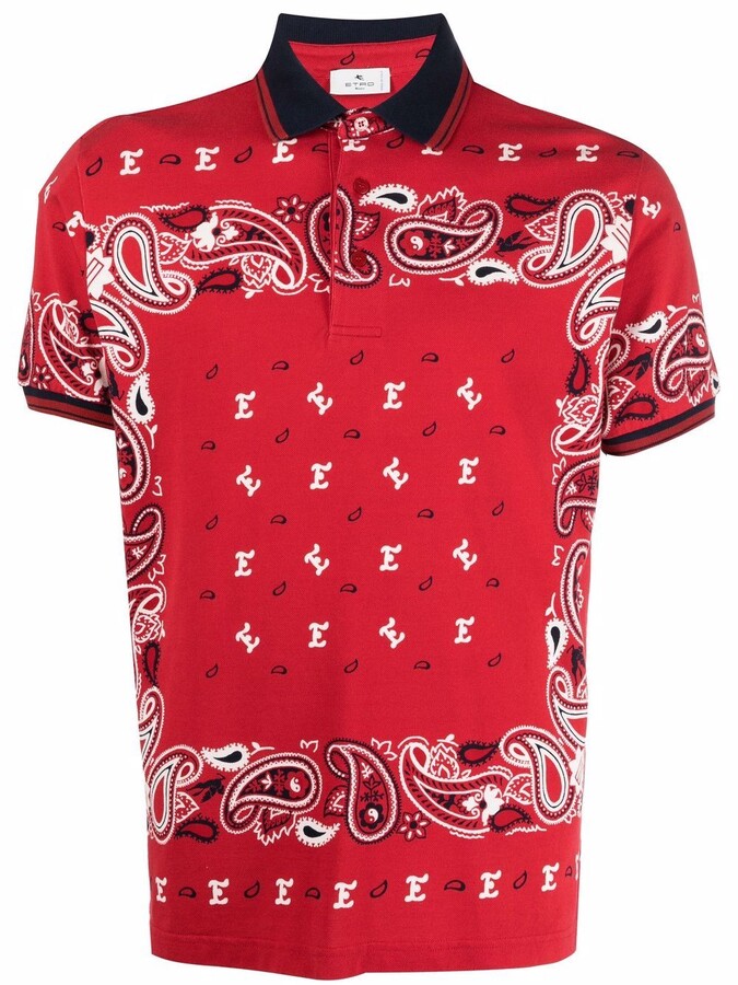 Mens Red Bandana Shirt | Shop the world's largest collection of fashion |  ShopStyle