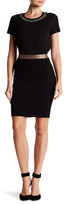 Thumbnail for your product : Three Dots Victoria Leather Trim Pencil Skirt
