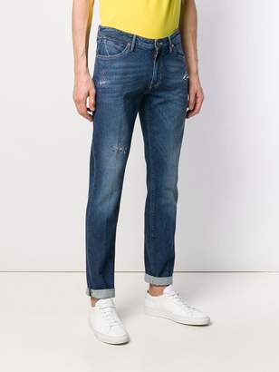 PT05 distressed skinny-fit jeans