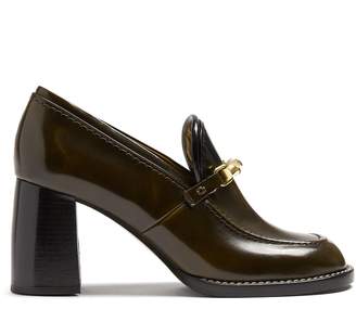 Joseph Block-heel leather loafers