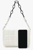 Thumbnail for your product : boohoo PU Quilted Cross Body Bag With Chunky Chain