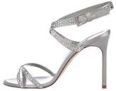 Thumbnail for your product : Manolo Blahnik Satin Embellished Sandals
