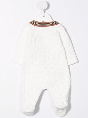 Burberry Children Icon Stripe quilted pajamas