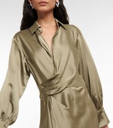 Thumbnail for your product : Simkhai Talita wrap satin maxi dress