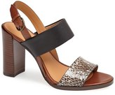 Thumbnail for your product : AERIN 'Maya' Genuine Snakeskin & Leather Sandal