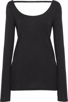 Thumbnail for your product : Helmut Lang Cutout Modal And Pima Cotton-blend Jersey Top