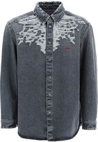 Thumbnail for your product : Diesel 'd-simply' Destroyed-effect Denim Shirt