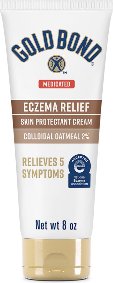 Gold Bond Medicated Eczema Relief Hand & Body Lotion Cream, Extra Strength Moisturizer for Dry Skin, 8 oz