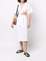 Thumbnail for your product : Seventy High-Waisted Belted Skirt