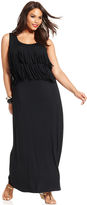 Thumbnail for your product : Spense Plus Size Fringed Maxi Dress