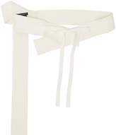 Thumbnail for your product : Ann Demeulemeester Off-White Topstitched Belt