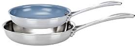 Zwilling J.A. Henckels Spirit 2-Piece Fry Pan Set with 8 Ceramic Coated Fry Pan & 10 Polished Fry Pan