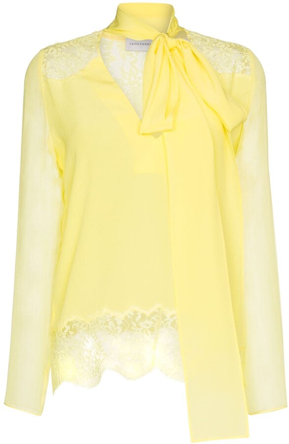bright yellow blouse