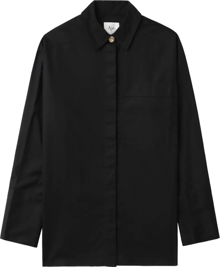 Aje Floral-Lace Detailing Shirt