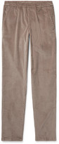 Thumbnail for your product : Thom Sweeney Taupe Slim-Fit Cotton-Corduroy Suit Trousers