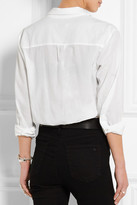 Thumbnail for your product : Equipment Margaux Cotton-poplin Shirt - White