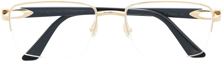Cartier Rimless Square-Frame Glasses - ShopStyle Sunglasses